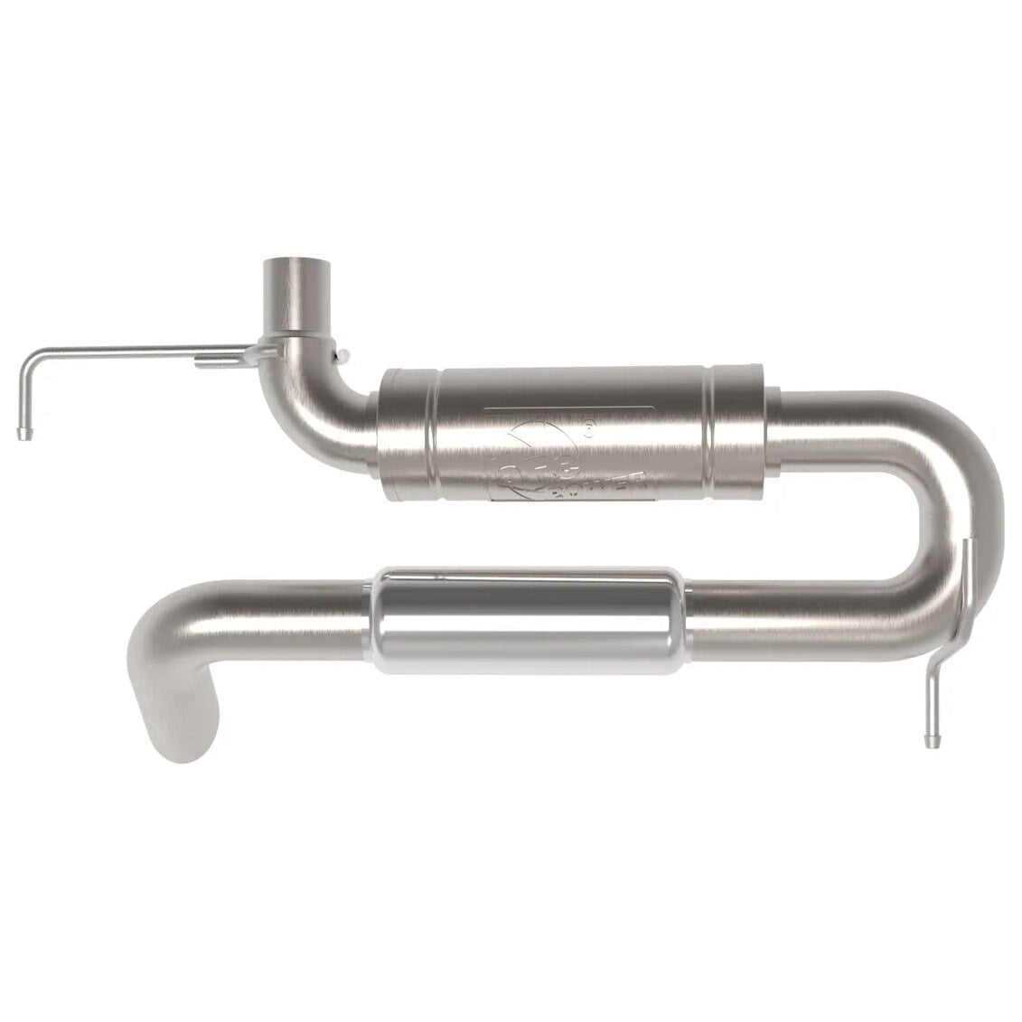 AFE 21-Up Bronco Axle-Back Exhaust System High-Clearance For Use With Bronco Rear Antirock Sway Bar System RockJock 4x4