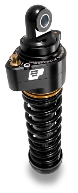 Progressive Harley Ultra Touring-QPS 944 Series Shocks, 13in, 12in Ride Height Heavy Duty - Black /