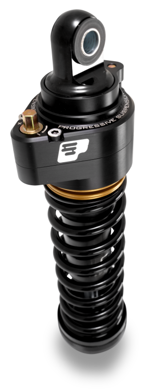 Progressive Harley Ultra Touring-QPS 944 Series Shocks, 13in, 12in Ride Height Heavy Duty - Black /