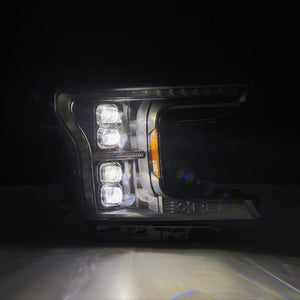 AlphaRex 18-20 Ford F-150 NOVA LED Proj Headlight  Blk (14th Gen G2 Style)