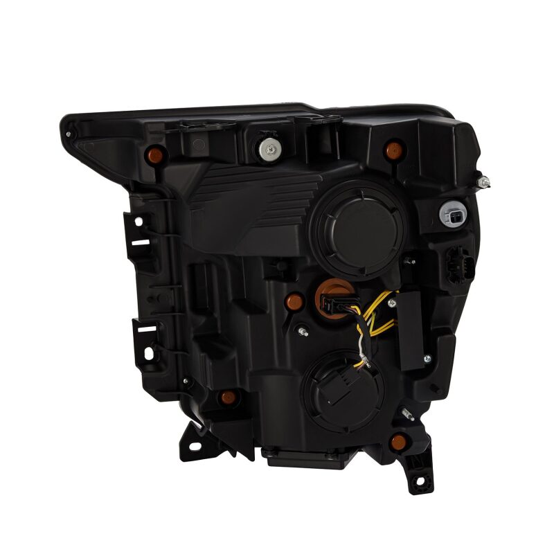 AlphaRex 21-22 Ford F-150 NOVA LED Proj Headlights Plank Style Blk w/Activ Light/Seq Signal