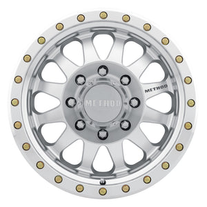 Method MR304 Double Standard 17x8.5 0mm Offset 8x170 130.81mm CB Machined/Clear Coat Wheel