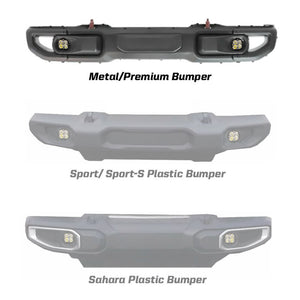 Baja Designs 2018 Wrangler JL Rubicon Squadron R Pro Fog Pocket Kit