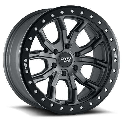 Dirty Life Race Wheels DT-1 9303 Satin Gunmetal 17X9 6-139.7 -12Mm 106Mm
