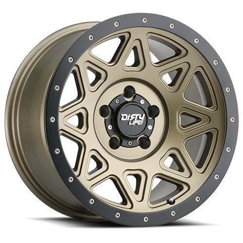 Dirty Life Race Wheels Theory 9305 Matte Gold W/Matte Black Lip 20X9 5-150 18Mm 110Mm