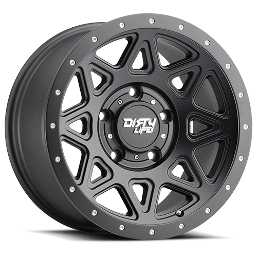 Dirty Life Race Wheels Theory 9305 Satin Black 17X9 6-139.7 -12Mm 106Mm