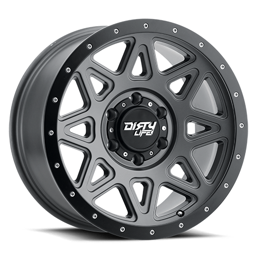 Dirty Life Race Wheels Theory 9305 Satin Gunmetal 17X9 6-139.7 -12Mm 106Mm