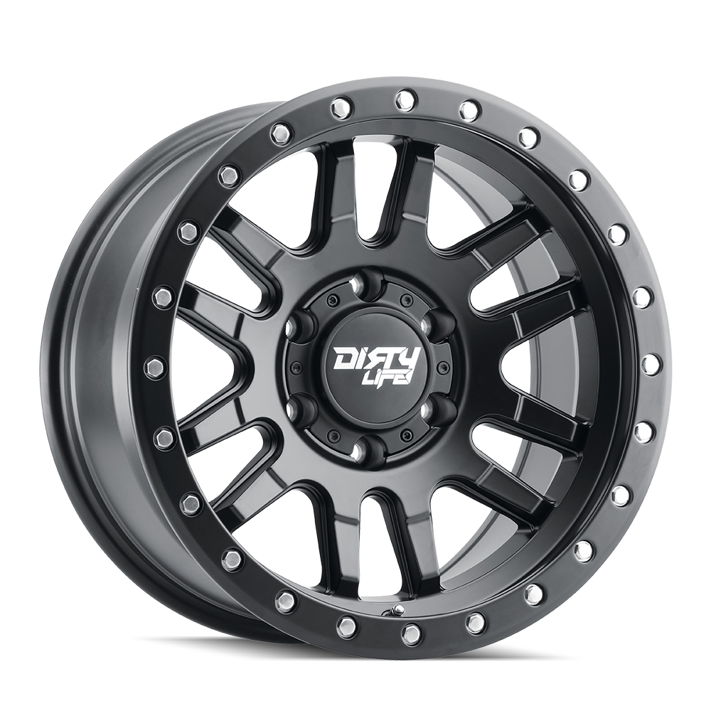 Dirty Life Race Wheels Canyon Pro 9309 Satin Black 17X9 6-139.7 0Mm 106Mm