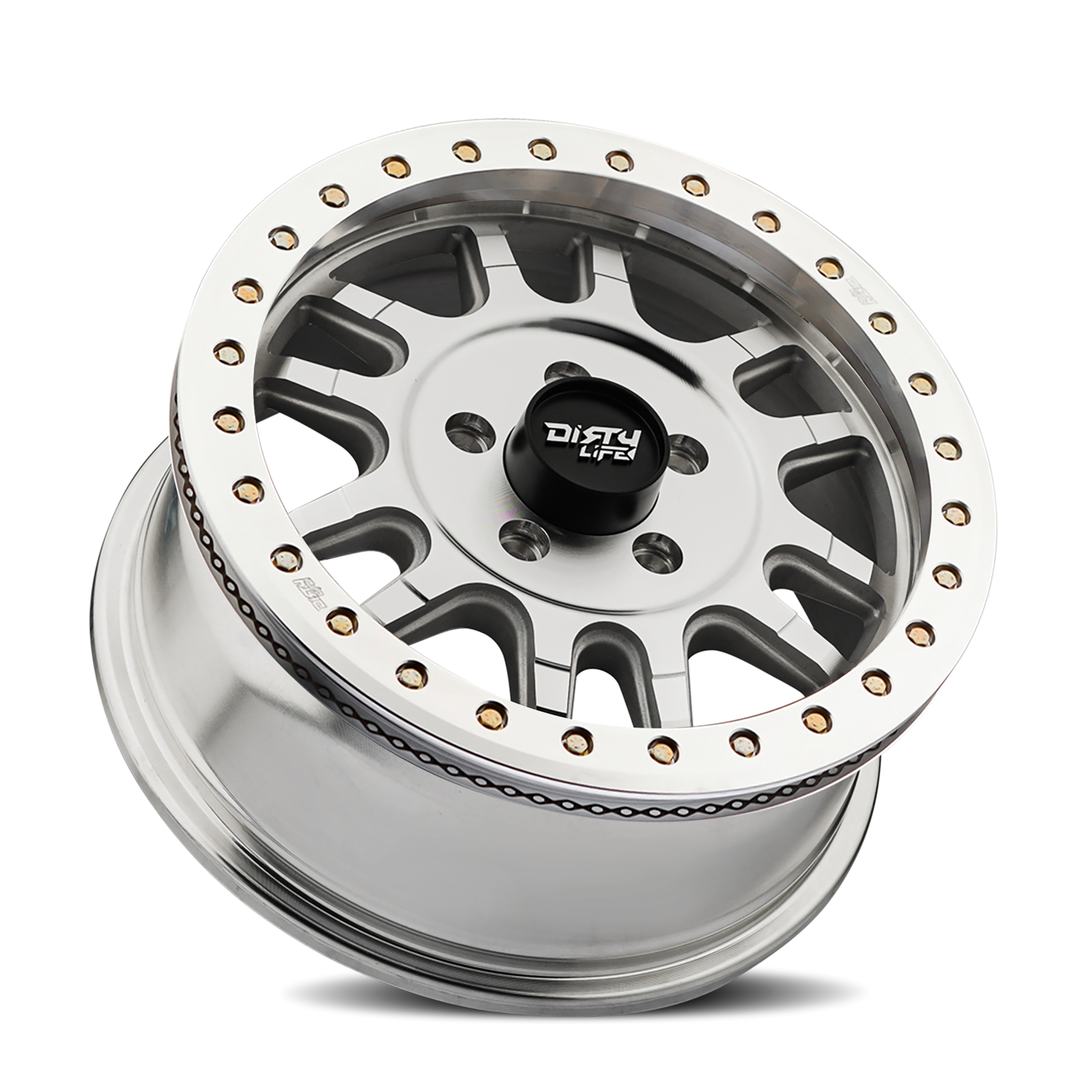 Dirty Life Race Wheels Canyon Pro Sxs 9309R Machined 15X7 5-114.3 38Mm 77Mm