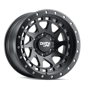Dirty Life Race Wheels Enigma Pro 9311 Satin Black 17X9 8-165.1 -12Mm 130.8Mm