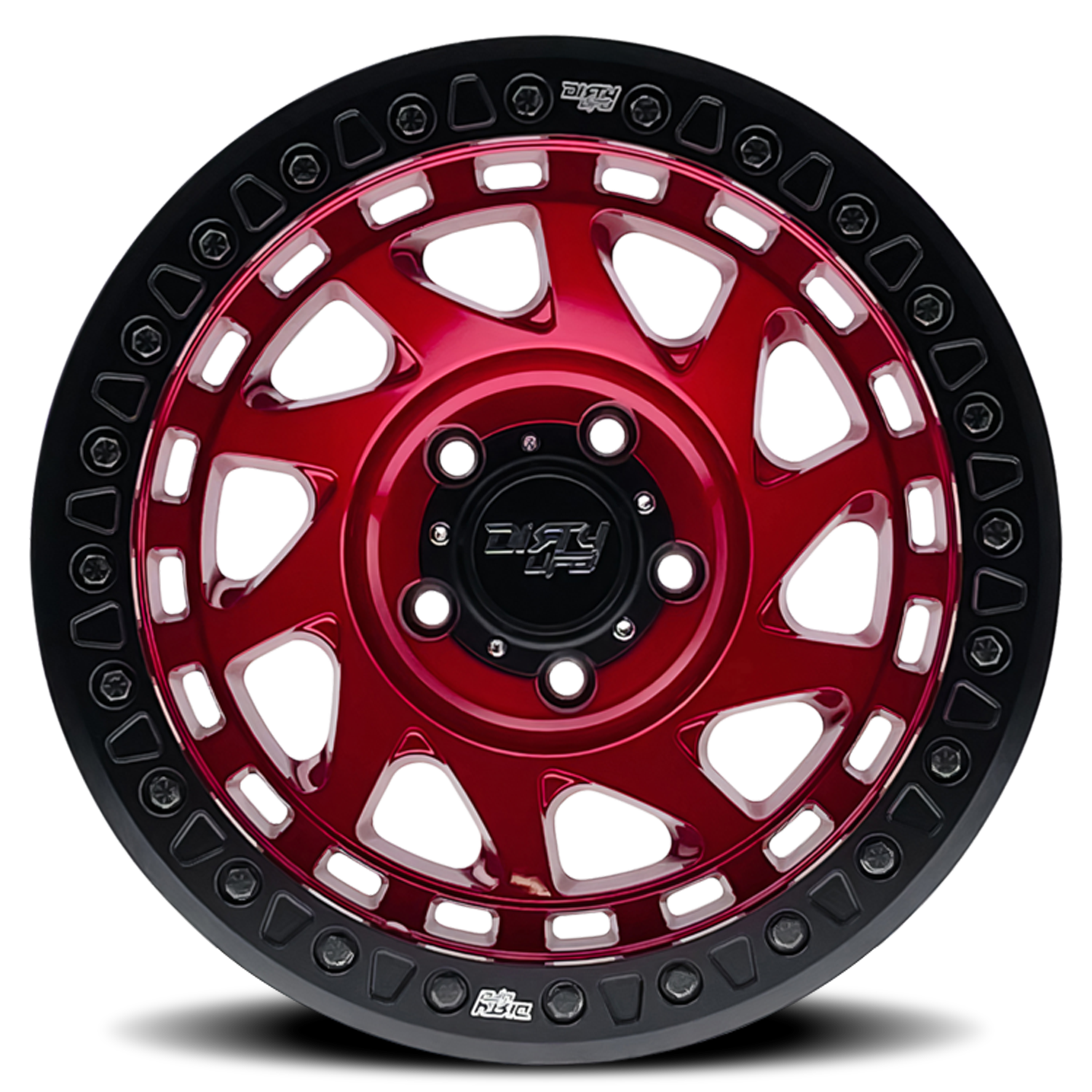 Dirty Life Race Wheels Enigma Race 9313 Gloss Crimson Candy Red 17X9 6-135 -38Mm 87.1Mm