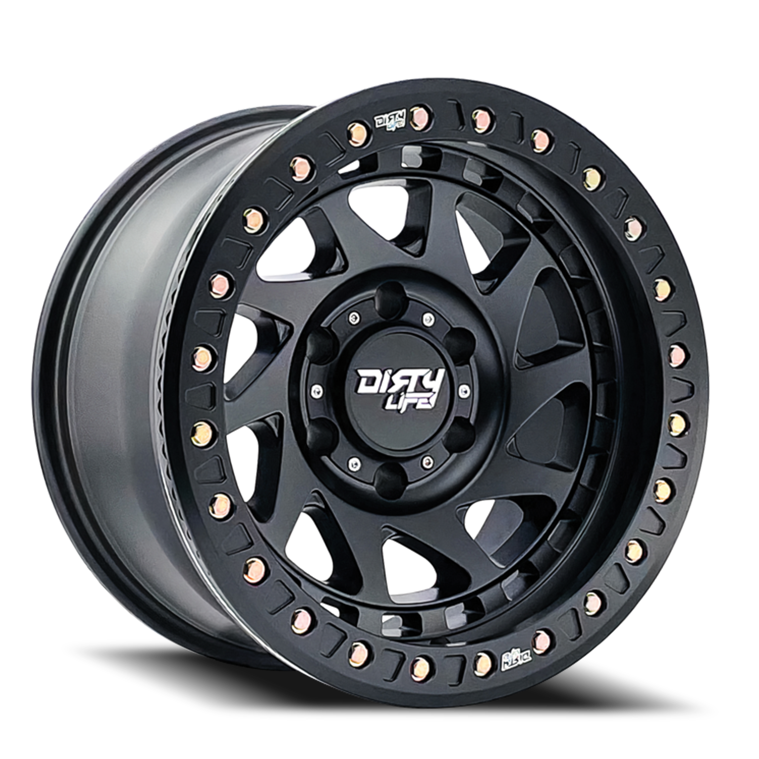 Dirty Life Race Wheels Enigma Race 9313 Matte Black 17X9 8-165.1 -12Mm 130.8Mm