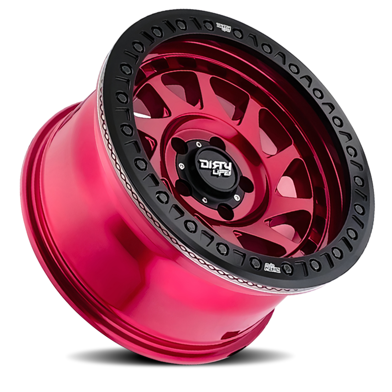 Dirty Life Race Wheels Enigma Race 9313 Gloss Crimson Candy Red 17X9 6-139.7 -38Mm 106Mm