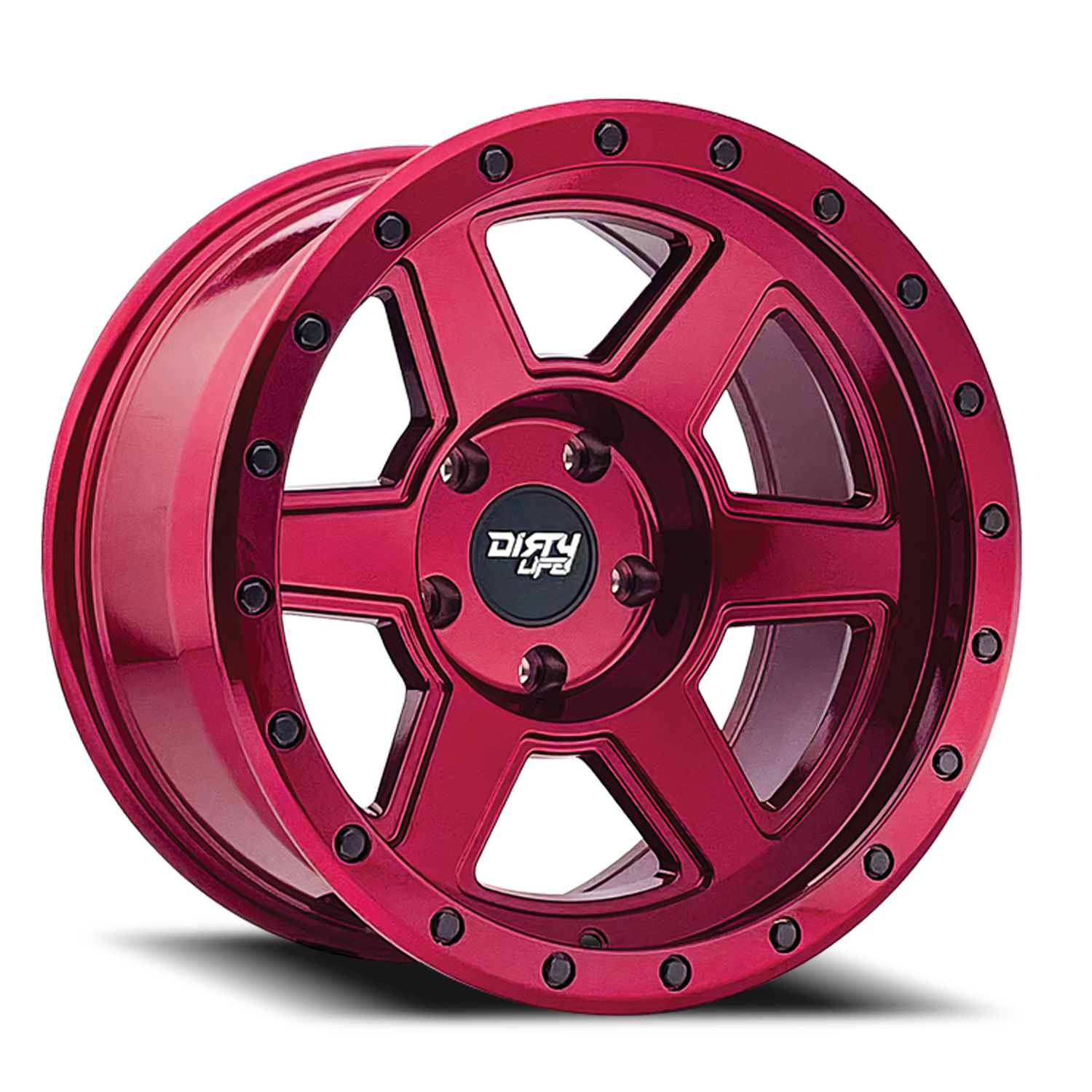 Dirty Life Race Wheels Compound 9315 Crimson Candy Red 20X9 5-139.7 -12Mm 108Mm
