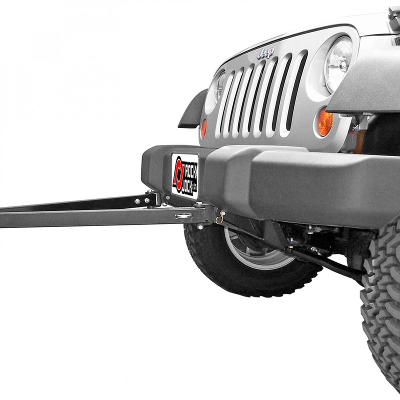 Tow Bar Mounting Kit 07-18 Wrangler JK Front Bolt-On Includes Mounting Plate Tow Bar Attaching Forks Hardware For Use w/ CE-9033F RockJock 4x4