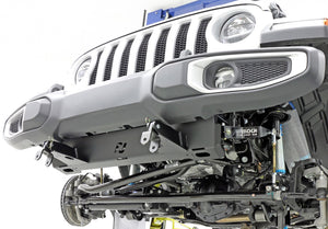 Tow Bar Mounting Kit 18-Up Wrangler JL 20-Up Gladiator w/ Plastic Bumper Bolt-On Includes Mounting Plate Tow Bar Attaching Forks Hardware For Use w/ CE-9033F RockJock 4x4