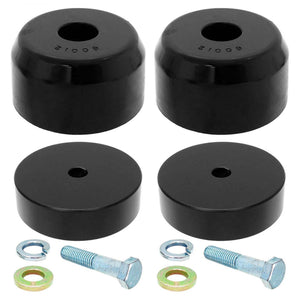 Bump Stop Kit 07-18 Wrangler JK Front Includes Billet Aluminum Spacers Urethane Bump Stops Hardware RockJock 4x4