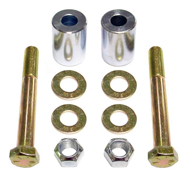 Shock Mount Relocation Kit 07-18 Wrangler JK Rear Lower Includes Hardware Pair RockJock 4x4