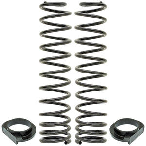 Front Coil Springs 18-Up Wrangler JL 4 Inch Lift Includes Urethane Isolators Pair RockJock 4x4