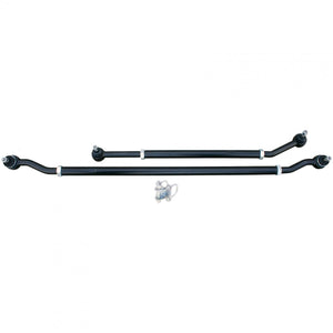 Currectlync Modular Extreme Duty Steering System Right Hand Drive 07-18 Wrangler JK Bolt-On 1 5/8 Inch Diameter Tie Rod/Drag Link Heavy Duty Steering Stabilizer Shock Mounting Kit RockJock 4x4