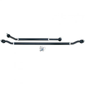 Currectlync Modular Extreme Duty Steering System 07-18 Wrangler JK Bolt-On 1 5/8 Inch Diameter Tie Rod/Drag Link HD Steering Stabilizer Shock Mounting Kit RockJock 4x4