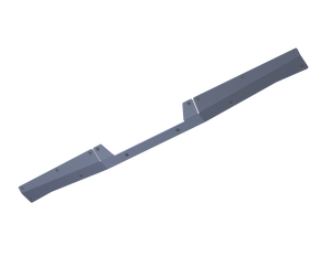 07-Up Jeep Wranger/Gladiator High Clearance Rear Bumper Center Skid Raw Aluminum