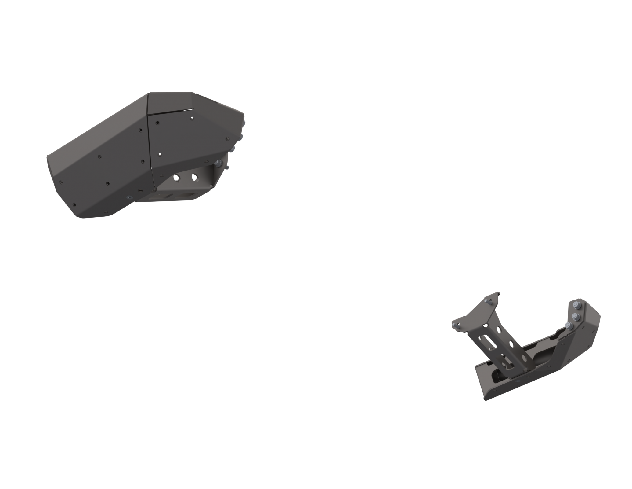 07-Up Jeep Wranger/Gladiator High Clearance Rear Bumper Corner Pods Boatside Cut Powdercoat Steel