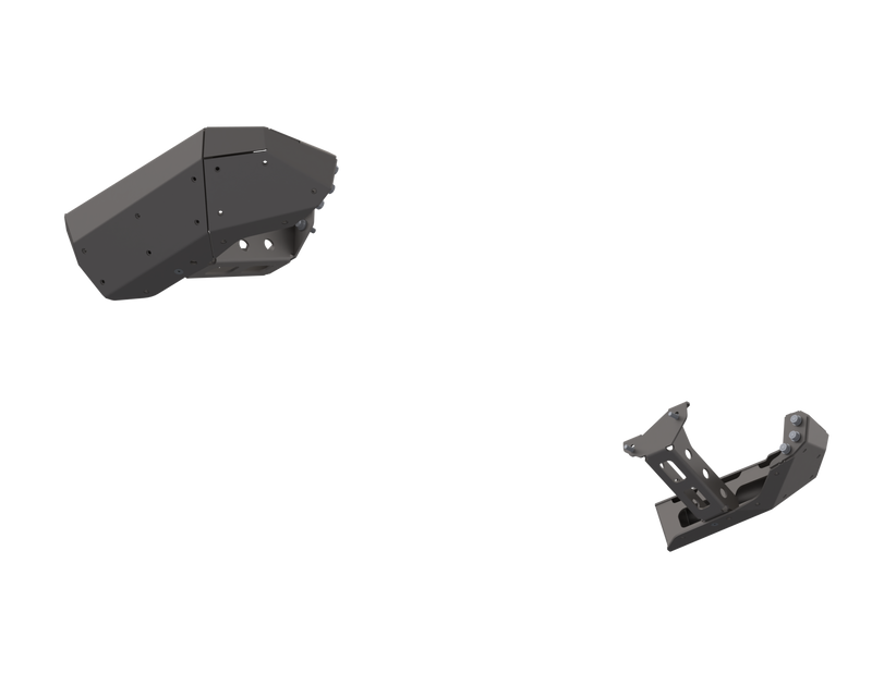 07-Up Jeep Wranger/Gladiator High Clearance Rear Bumper Corner Pods Boatside Cut Powdercoat Steel