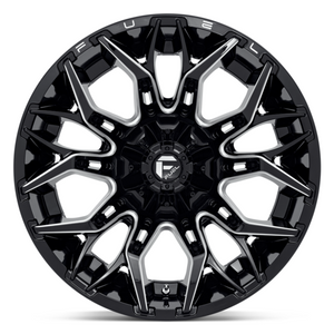 D769 22X12 8X170 G-BLK-MILL -44MM