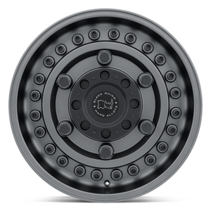 BR ARMORY 17X9.5 5X5.0/5.5 78 GUNBLK -18