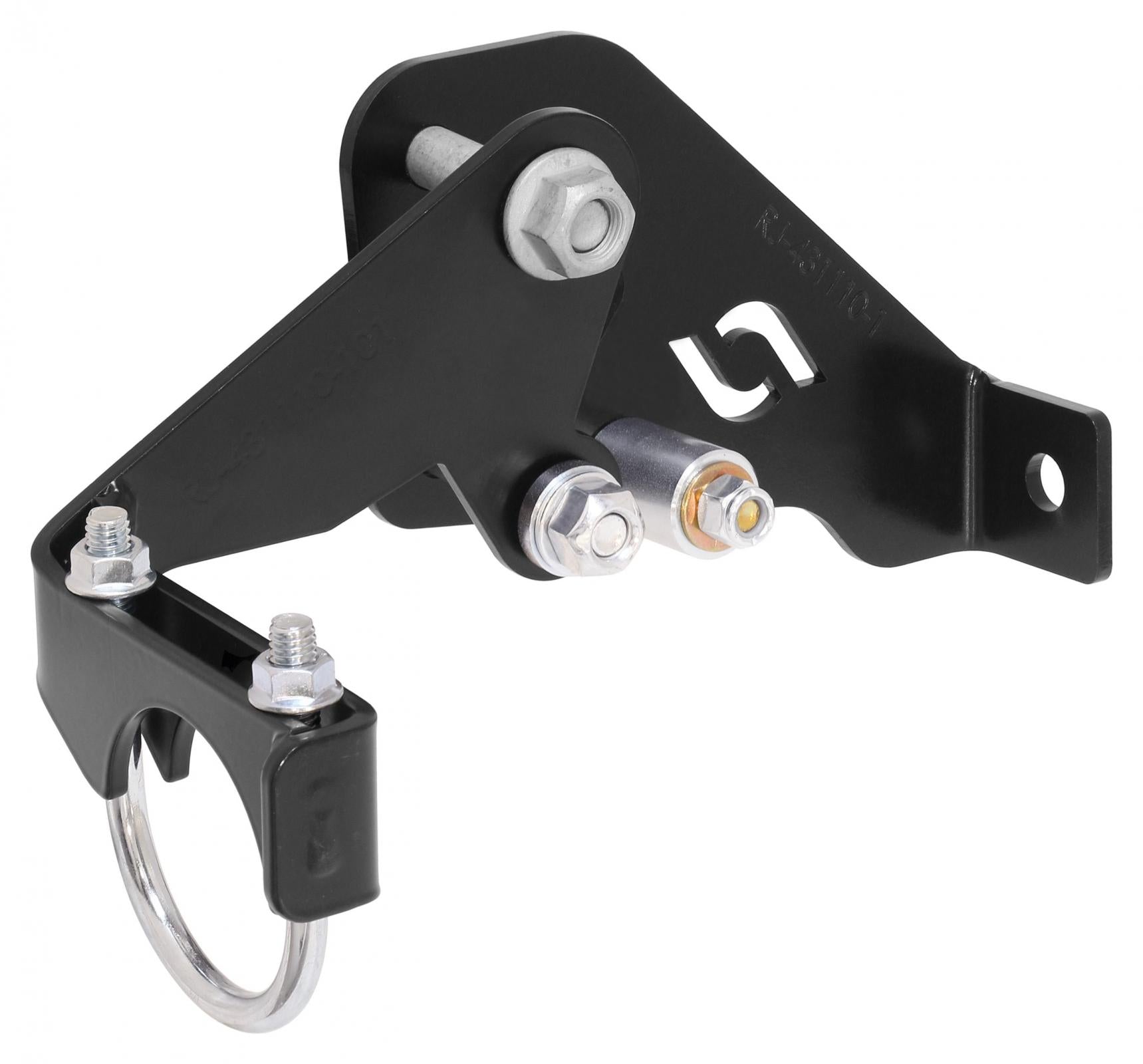 Currectlync Wrangler JK High Steer Front Trac Bar Relocation And Steering Stabilizer Shock Mount Axle Bracket RockJock 4x4