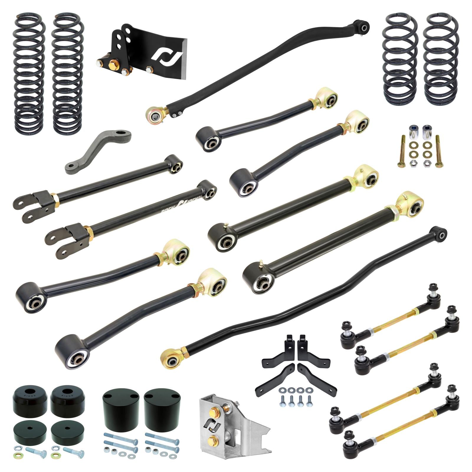 Pro Edition Johnny Joint Suspension System for JK Wrangler (2-door) 4 Inch lift RockJock 4X4