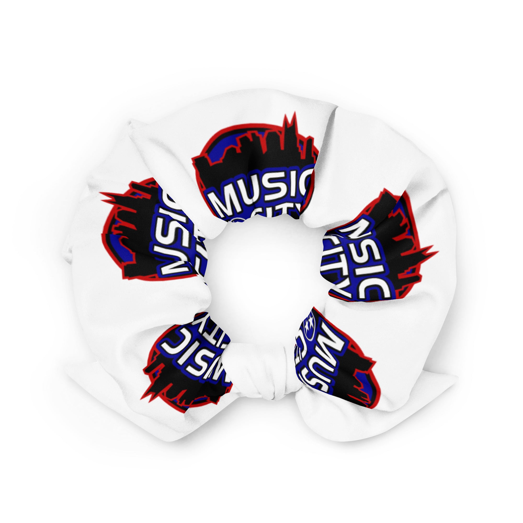 MC4x4 Logo White Jeep Hair Scrunchie