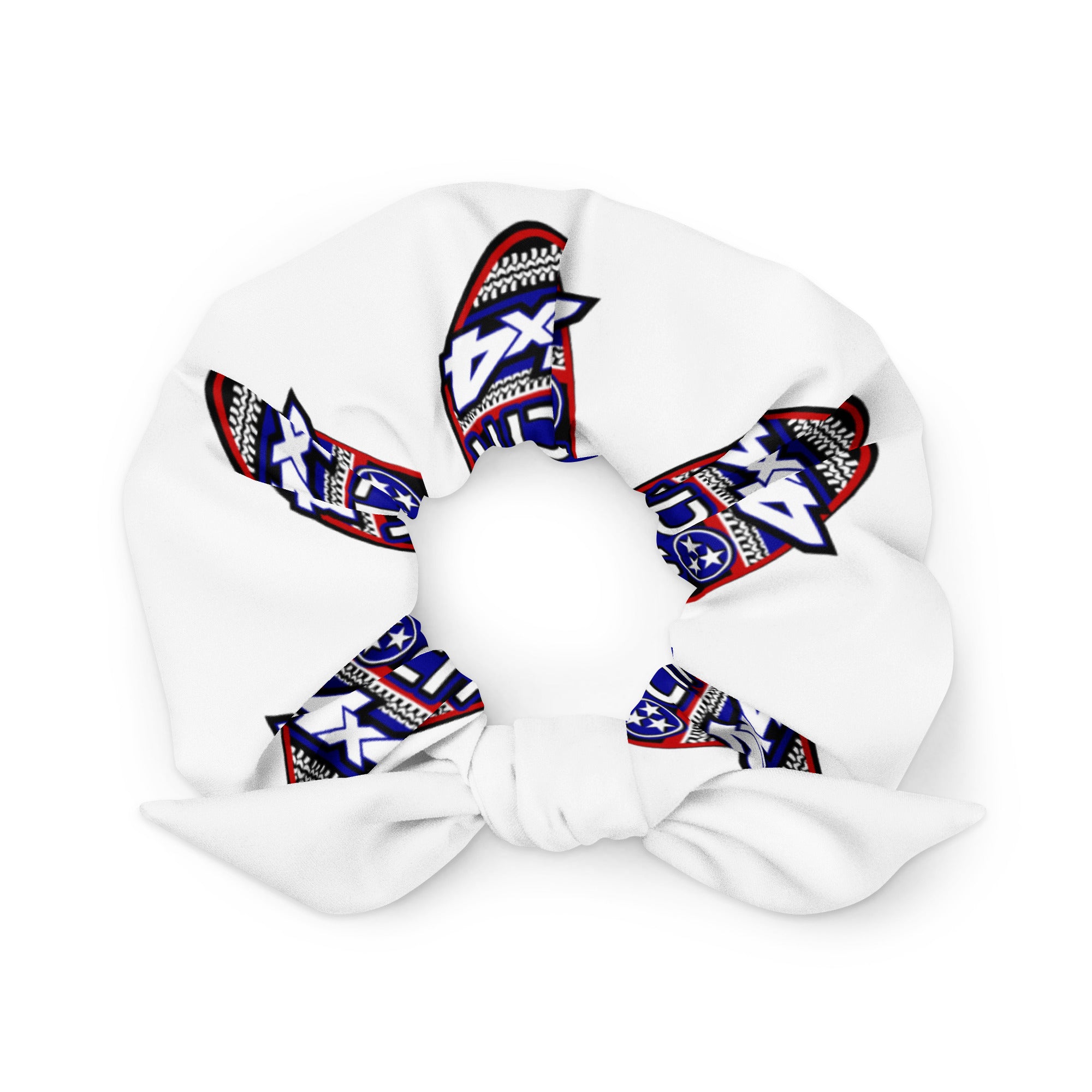 MC4x4 Logo White Jeep Hair Scrunchie