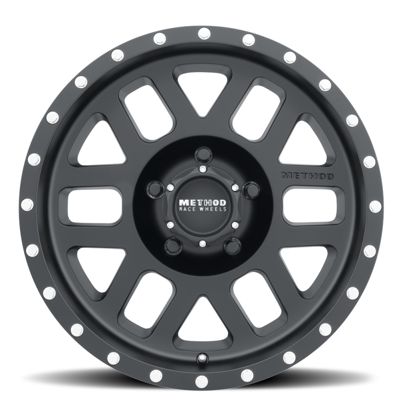 Method MR306 Mesh 18x9 +18mm Offset 5x150 116.5mm CB Matte Black Wheel