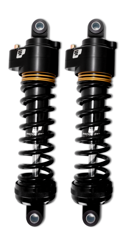 Progressive Harley Ultra Low-QPS 944 Series Shocks, 12.5in, 11in Ride Height Standard - Black / Gol