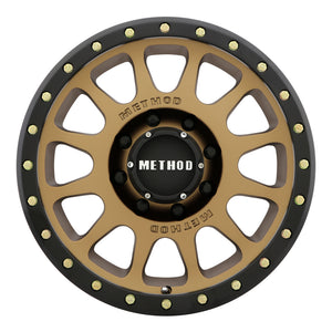 Method MR305 NV 20x9 +18mm Offset 8x6.5 130.81mm CB Method Bronze/Black Street Loc Wheel