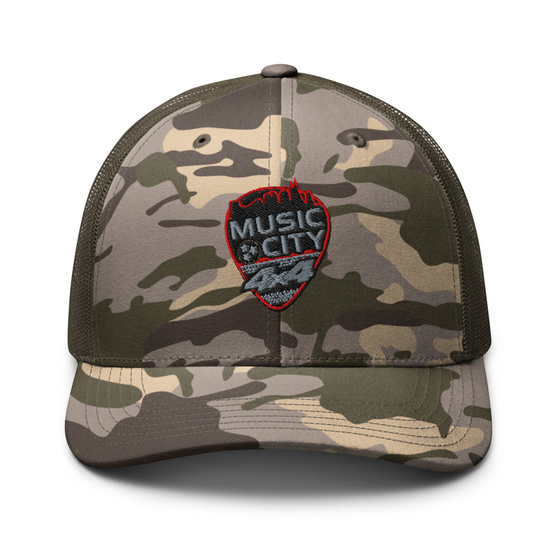 MC4x4 Dark Logo Camo Trucker Hat