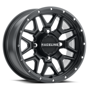 Raceline A94B Krank 14x7in / 4x156 BP / 10mm Offset / 132.5mm Bore - Satin Black Wheel