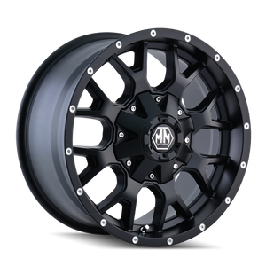 Mayhem 8015 Warrior 17x9 / 5x114.3 BP / 18mm Offset / 87mm Hub Matte Black Wheel