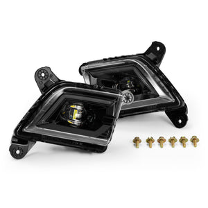 AlphaRex 19-23 Chevrolet Silverado 2500/3500HD DoubleTap Dual Color LED Projector Fog Lights