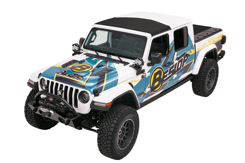 Jeep Gladiator Soft Top Sunrider for Hardtop For Jeep 2020-2024 Gladiator & 2018-2024 Wrangler 2DR/4DRBlack Diamond Bestop