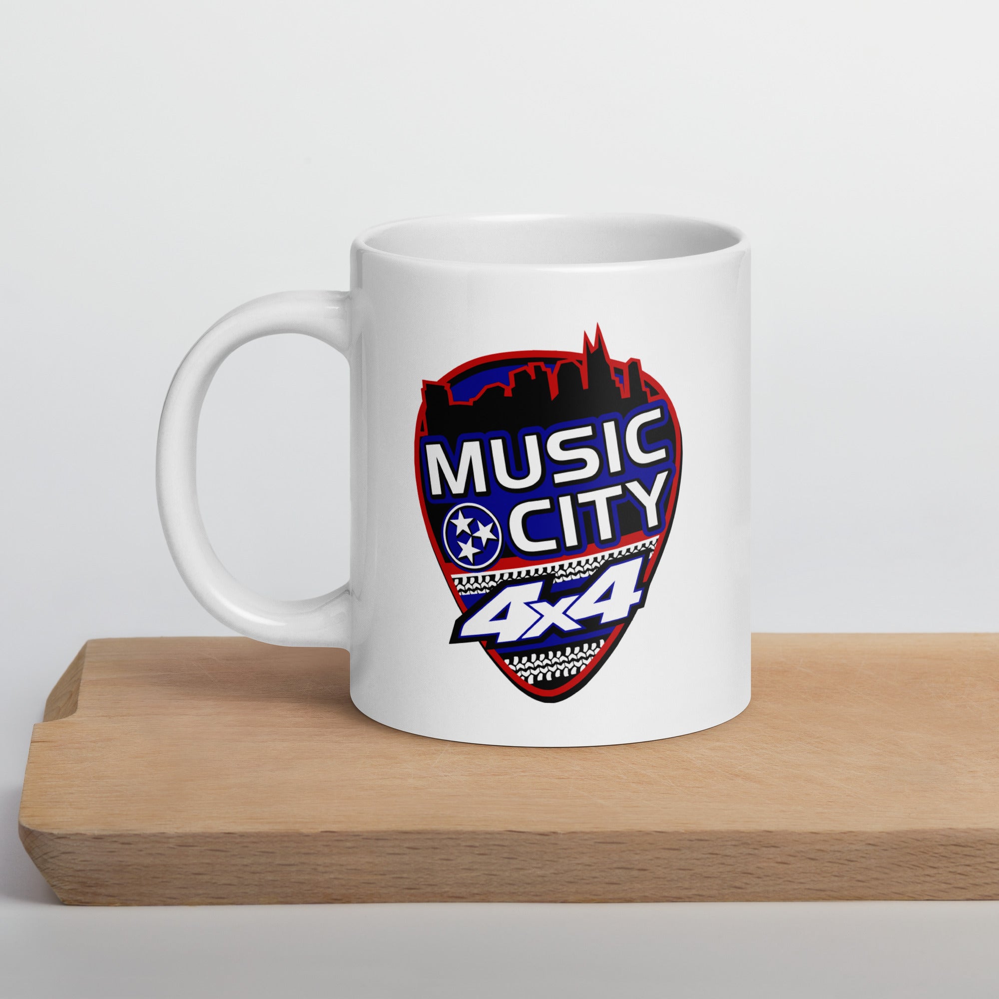 MC4x4 Logo Glossy White Coffee Mug