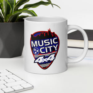 MC4x4 Logo Glossy White Coffee Mug