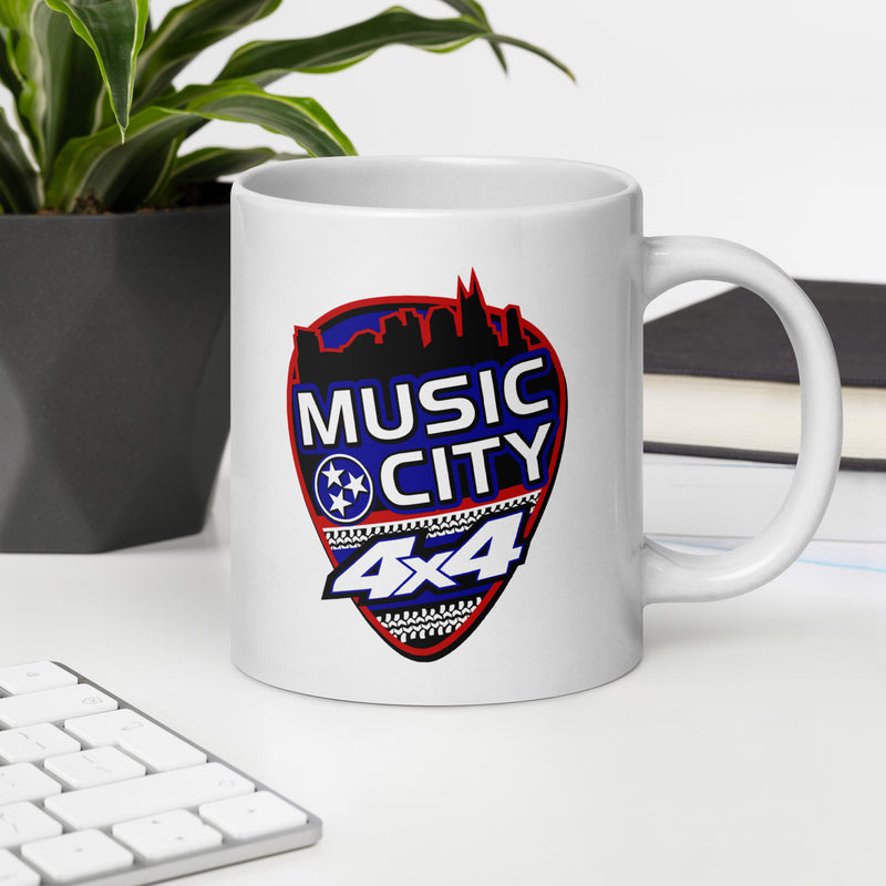 MC4x4 Logo Glossy White Coffee Mug