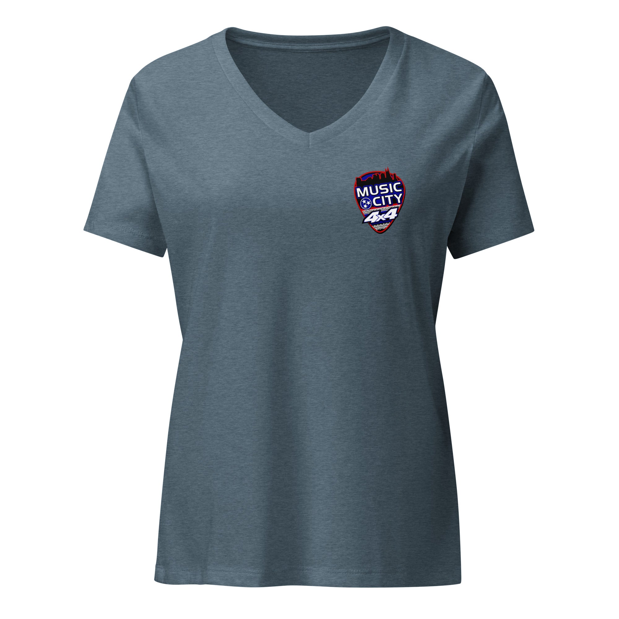 MC4x4 Logo Women's V-Neck Shirt