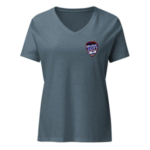 MC4x4 Logo Women's V-Neck Shirt