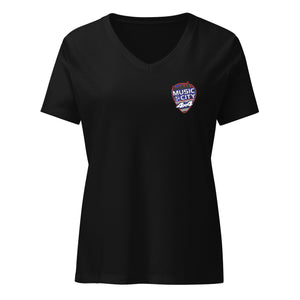 MC4x4 Logo Women's V-Neck Shirt
